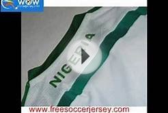 free shipping 2014 World Cup Nigeria soccer jersey , top